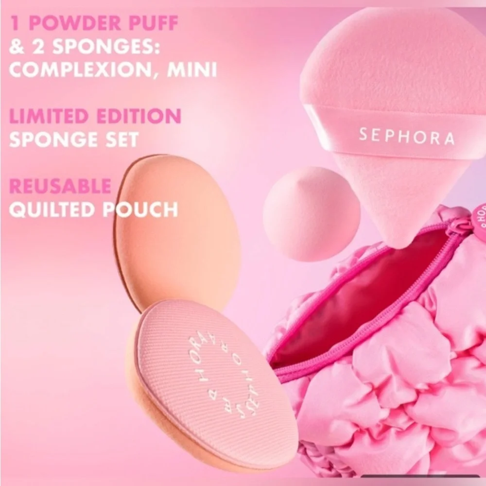 Sephora Pillow Cream Pink Sponge Kit - Picture 3 of 8